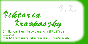 viktoria krompaszky business card